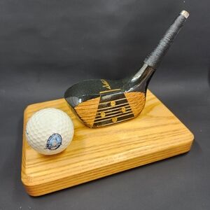 VTG Walter Hagen Golf Club  Card Holder Titleist PGA Championship Ball Plaque